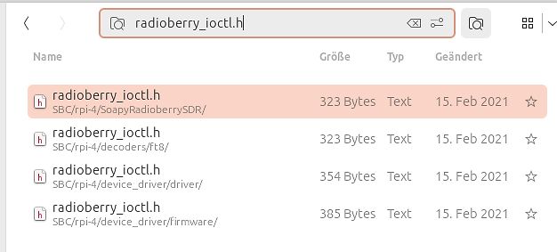 Dateiliste in einem Dateimanager