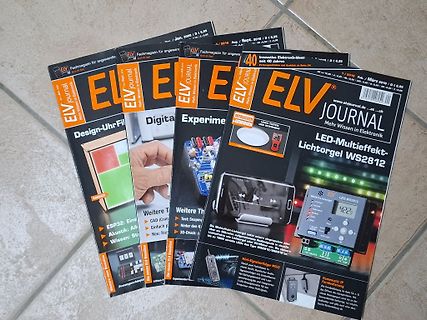 Stapel von ELV Journal Zeitschriften