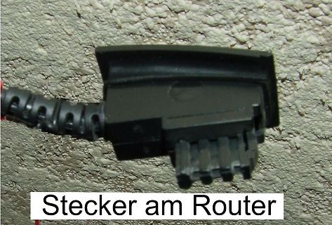 Stecker am Router
