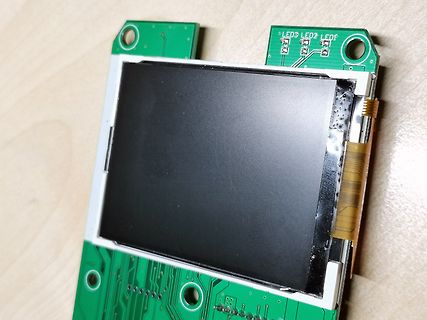 Displaymodul auf Leiterplatte