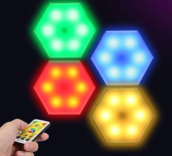 Sechseckige LED-Leuchten mit Fernbedienung