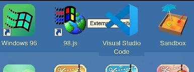 Desktop-Icons mit Windows- und Visual Studio Code Symbolen