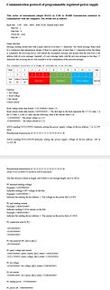 Kommunikationsprotokoll eines regelbaren Netzteils