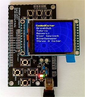 STM32F experimental Board mit Display und Spielen