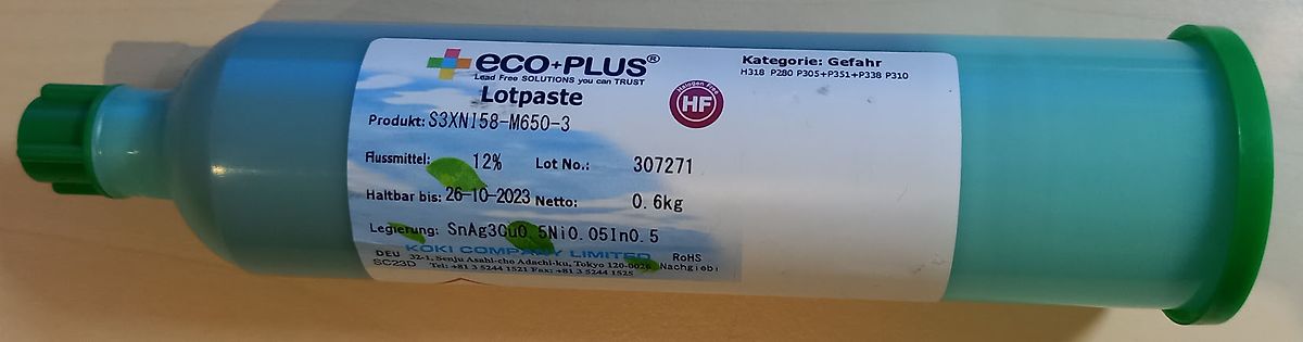 Tube Lotpaste eco+plus