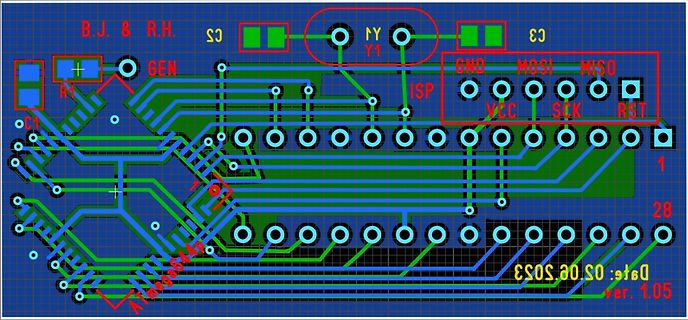 PCB-Layout einer Leiterplatte