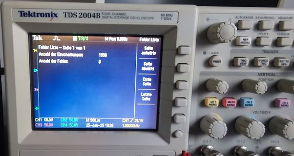 Tektronix TDS 2004B Oszilloskop Display