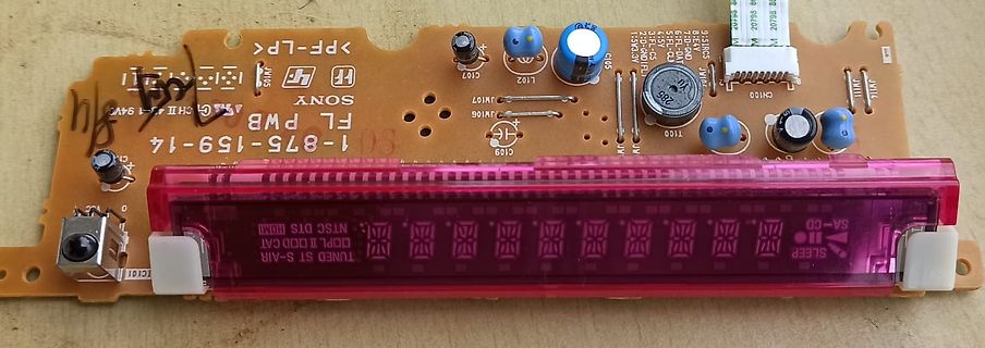 Leiterplatte mit Displaymodul einer Sony Elektronik