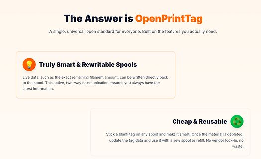 Werbebanner für OpenPrintTag Standard