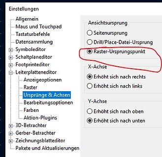 Einstellungen Menü einer Software