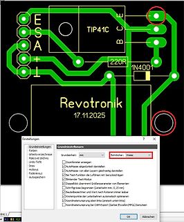 PCB-Layout und Software-Einstellungen