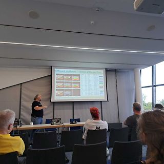 Präsentation vor Publikum