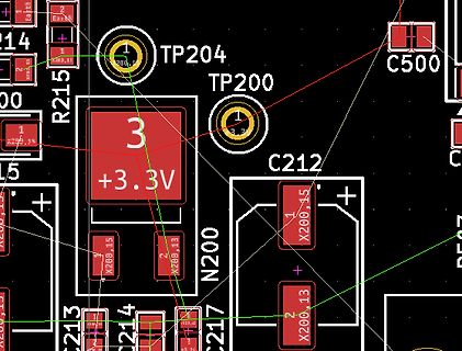 Ausschnitt eines PCB-Layouts