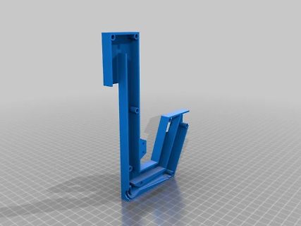 3D-gedrucktes blaues Bauteil