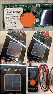 Li-Ion Akku und ELV KT200 ESR Tester