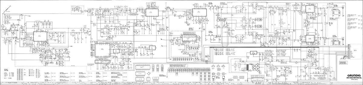 Schaltplan eines Grundig RR 140 / RR 140 SL Radios