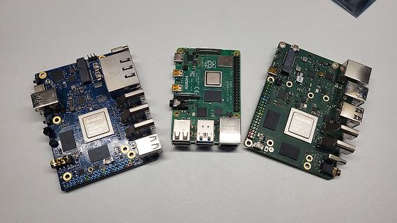 Drei Rockchip Single Board Computer