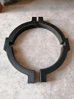 3D-gedruckte schwarze Ringe