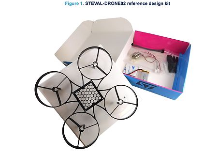 STÉVAL-DRONE02 Reference Design Kit mit Drohnenrahmen und Zubehör