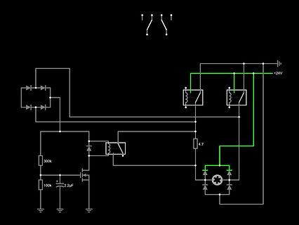 Schaltplan eines Schaltnetzteils mit MOSFET-Treiber