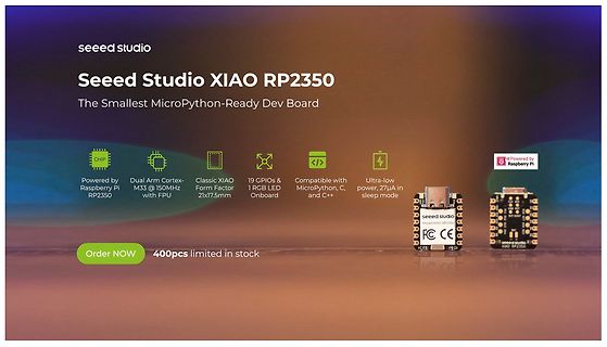 Werbebanner für Seeed Studio XIAO RP2350 Dev Board