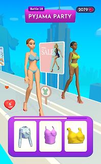 Screenshot eines Pyjama Party Modespiels