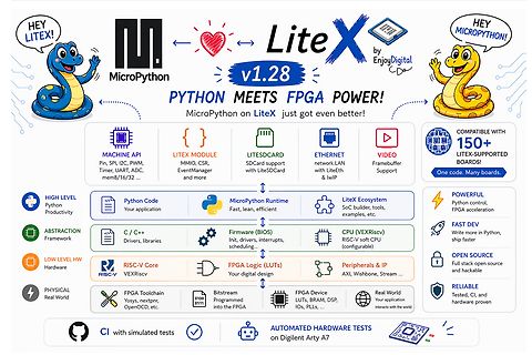 Infografik MicroPython auf LiteX FPGA