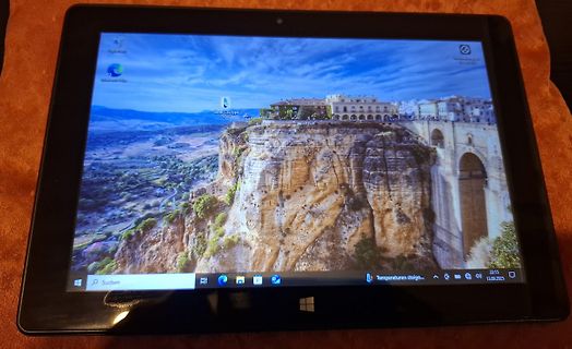 Foto eines Tablets mit Windows-Betriebssystem