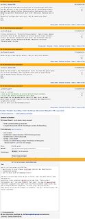 Screenshot eines Internetforums zu Softwareproblemen