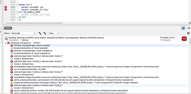 Visual Studio Code Compiler Fehlermeldungen