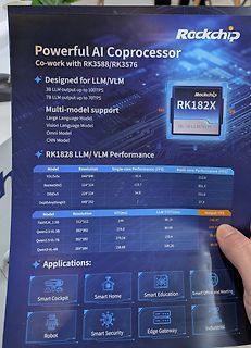 Werbebroschüre für Rockchip RK182X KI-Coprozessor