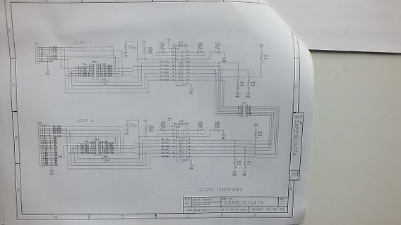 Foto eines Schaltplans
