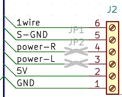 Pinbelegung eines Steckers J2