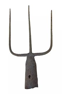 Rostiger Metallgabel