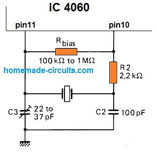 Schaltplan Ausschnitt IC 4060