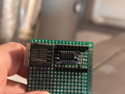 Lochrasterplatine mit MAX3232 IC und DB9 Anschluss