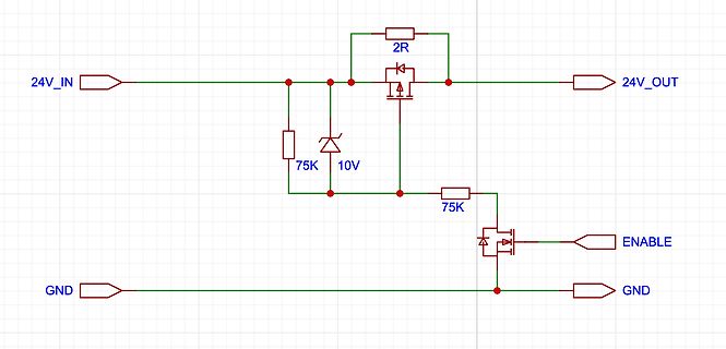 Schaltplan einer Spannungsregelung mit MOSFET