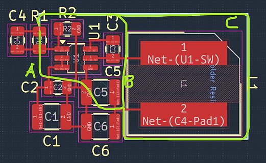 Ausschnitt eines PCB-Layouts