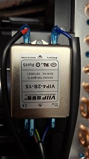 EMI-Filter Bauteil mit Typenschild