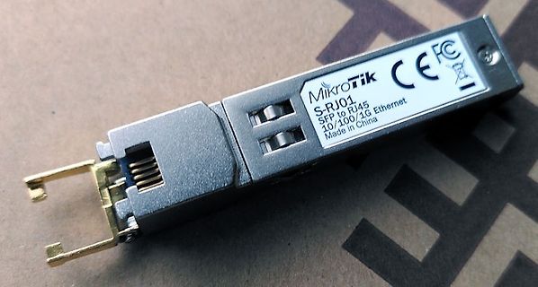 MikroTik S-RJ01 SFP zu RJ45 Transceiver
