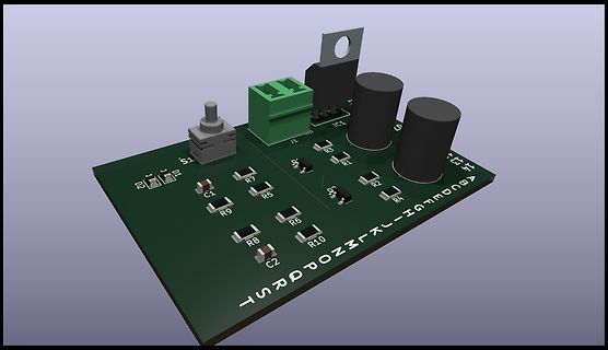 3D-CAD-Ansicht einer Leiterplatte