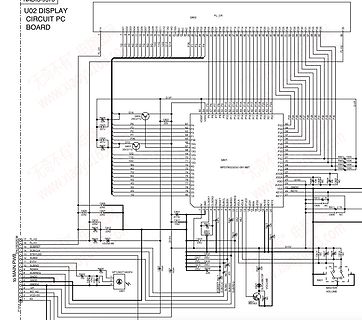 Schaltplan U02 Display Circuit PC Board