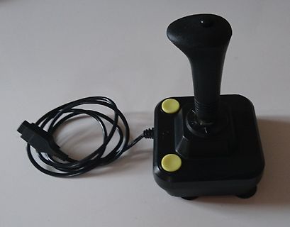 Schwarzer Joystick mit Kabel