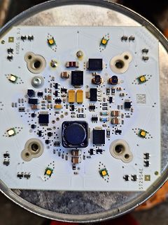Bestückte Leiterplatte einer LED-Ansteuerung