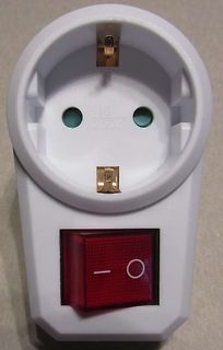 Schuko-Steckdose mit Schalter
