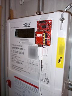 ESP32-C3 an Stromzähler angeschlossen
