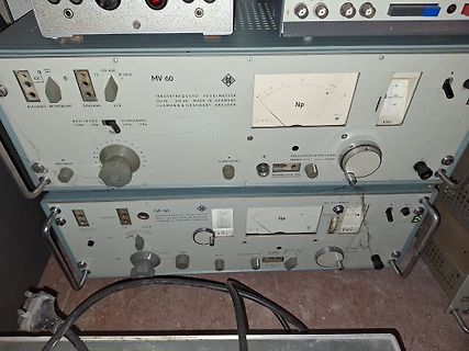 Zwei analoge Pegelmessgeräte von Glamann & Grahert