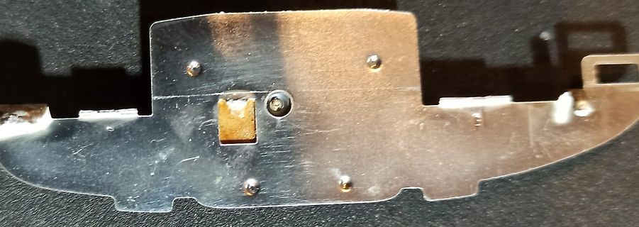 Nahaufnahme einer metallischen Komponente oder Leiterplatte