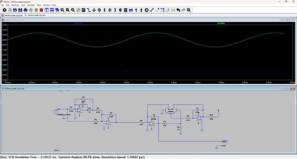 LTspice Simulation Schaltplan und Wellenform