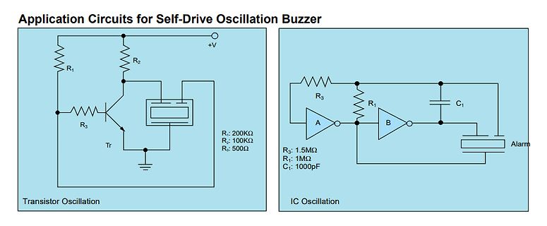 Schaltpläne für Self-Drive Oscillation Buzzer